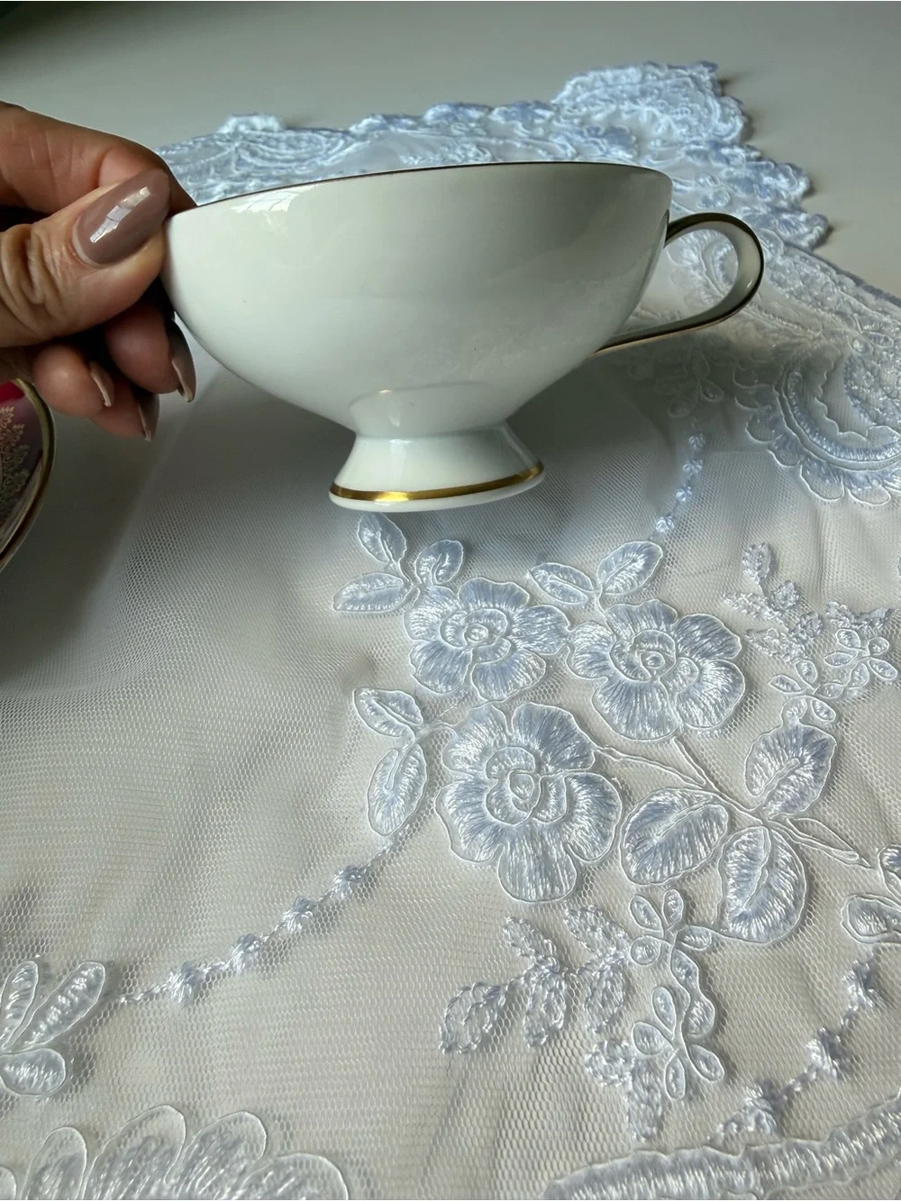Vintage Rudolph Wachter Bavarian Teacup & Saucer Set